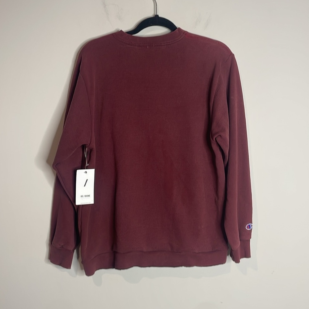 Re/Done | Women’s Distressed Champion Sweatshirt NWT - Picture 8 of 11